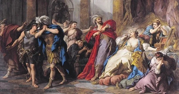 Des acteurs de rue interprètent des scènes pour les passants