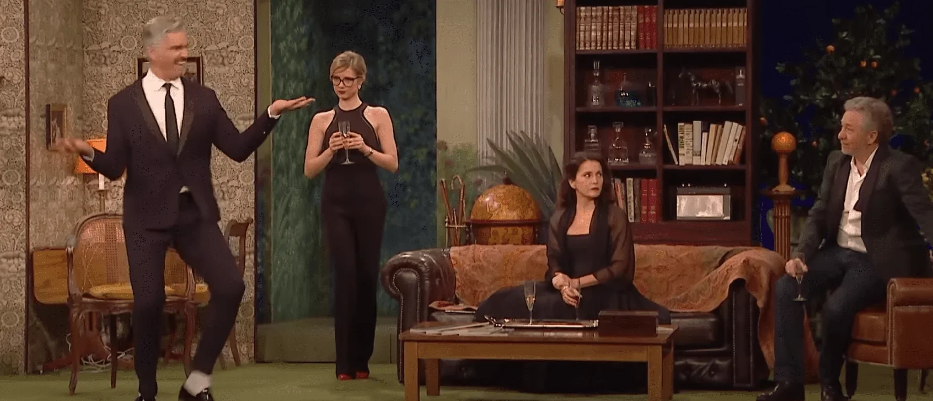 La pièce de théâtre "Le Canard à l'Orange" de William Douglas-Home est également connue pour sa danse burlesque et comique. Les pe