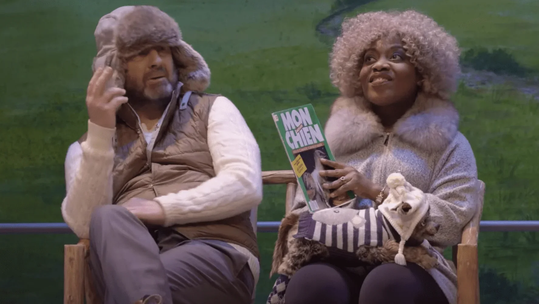 Cette photo représente les personnages principaux de la pièce, chacun avec son propre bagage émotionnel. Cette image évoque la thé