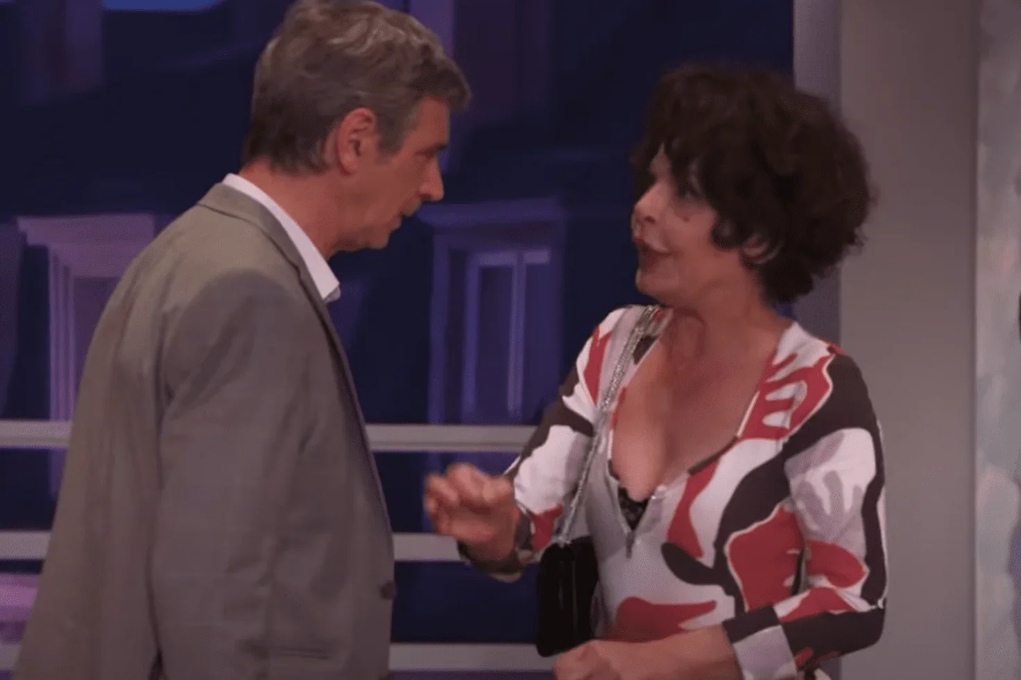 Philippe Spiteri et Isabelle Mergault, les deux acteurs principaux de la pièce de théâtre "Adieu je reste", se retrouvent sur scèn