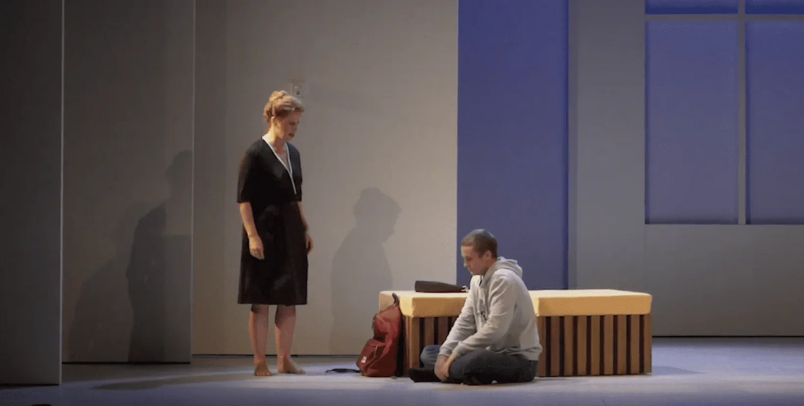 L'image met en avant le personnage d'Anne, une figure maternelle essentielle dans la pièce de théâtre "Le fils".