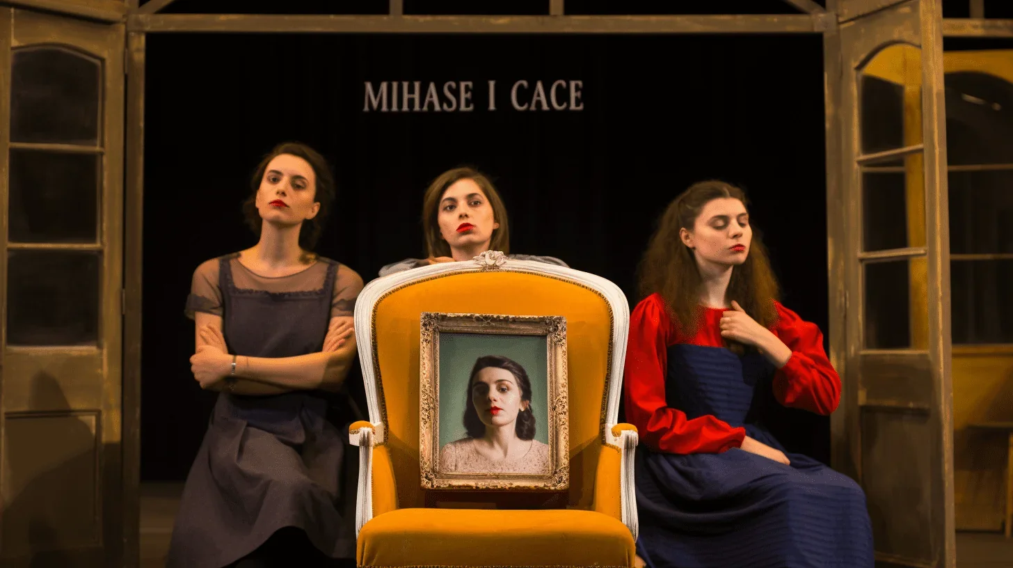 L'image dépeint une scène simple, mais puissante : une chaise vide au centre d'une scène de théâtre.