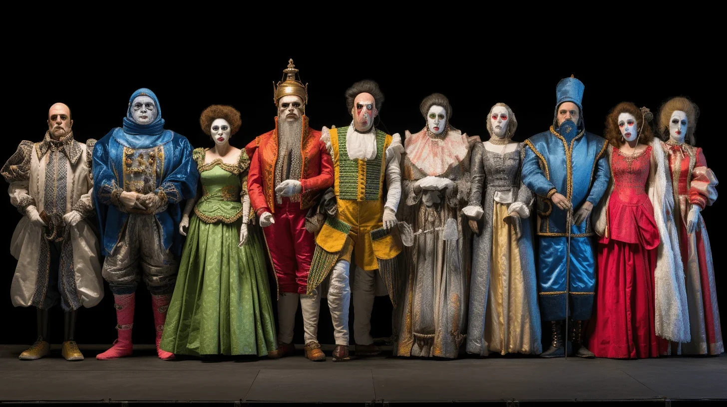 Cette image capture le moment touchant où les comédiens saluent le public à la fin d'une représentation.