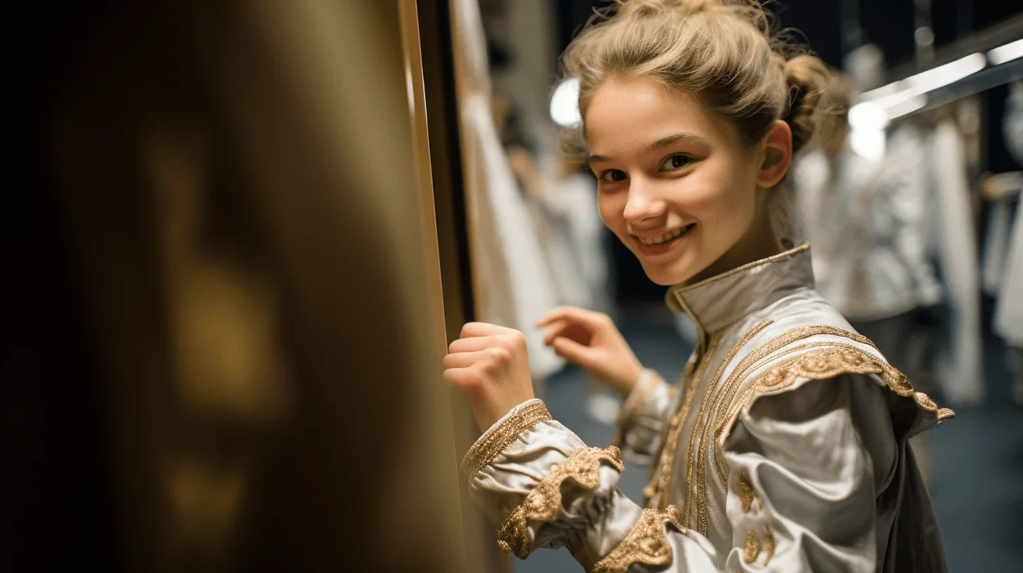 l'image saisit l'instant poignant où Camille partage son histoire à travers le théâtre.