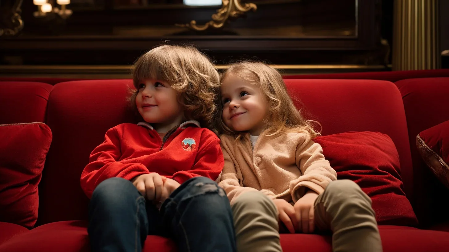 Cette image montre les enfants, les yeux brillants d'excitation et de joie, complètement absorbés par le spectacle de théâtre fami
