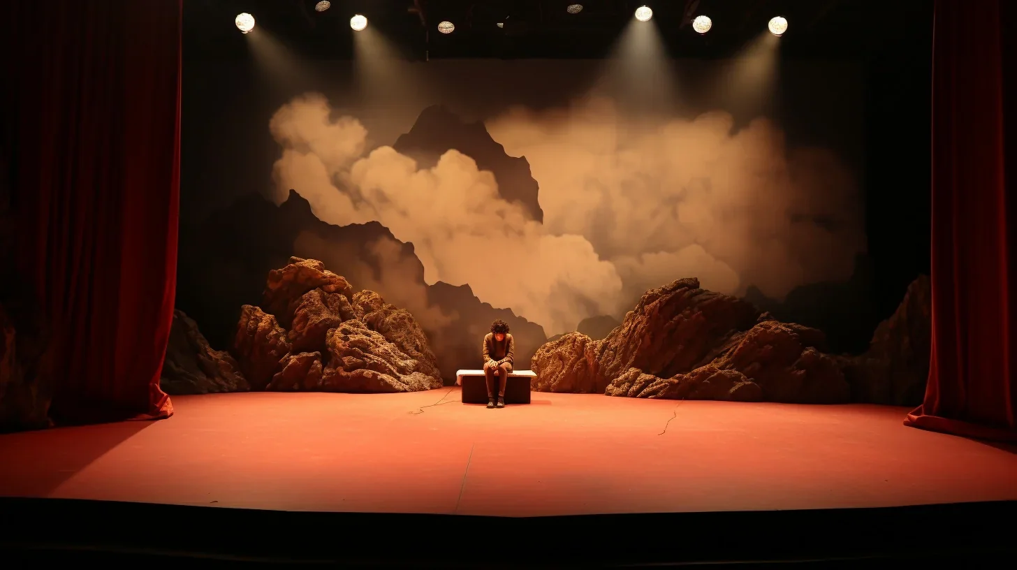 Sur la scène éclairée, un acteur habité par son personnage nous dévoile une transformation fascinante. Avec une intensité émotionn