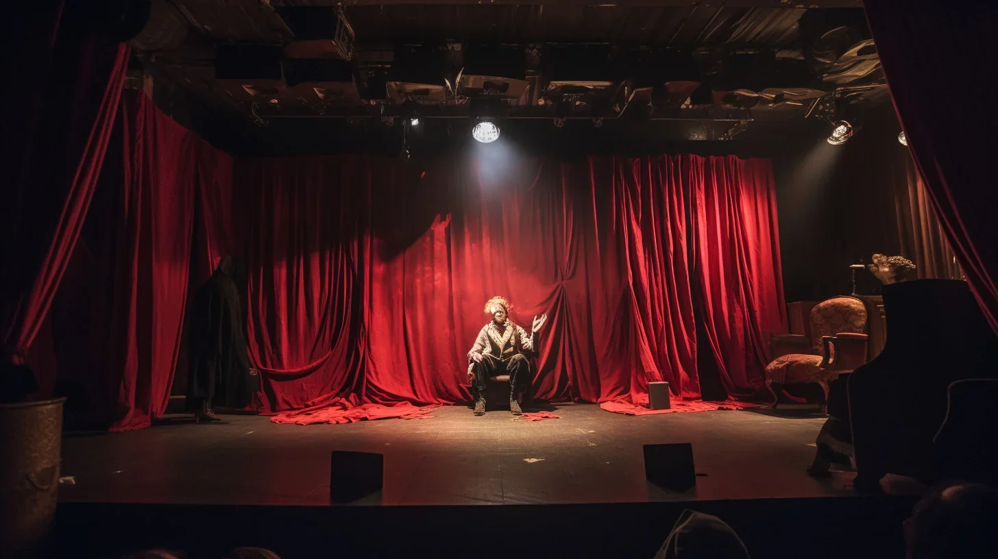 Des improvisateurs s'engagent dans une improvisation narrative, tissant ensemble une histoire spontanée qui se déroule de manière