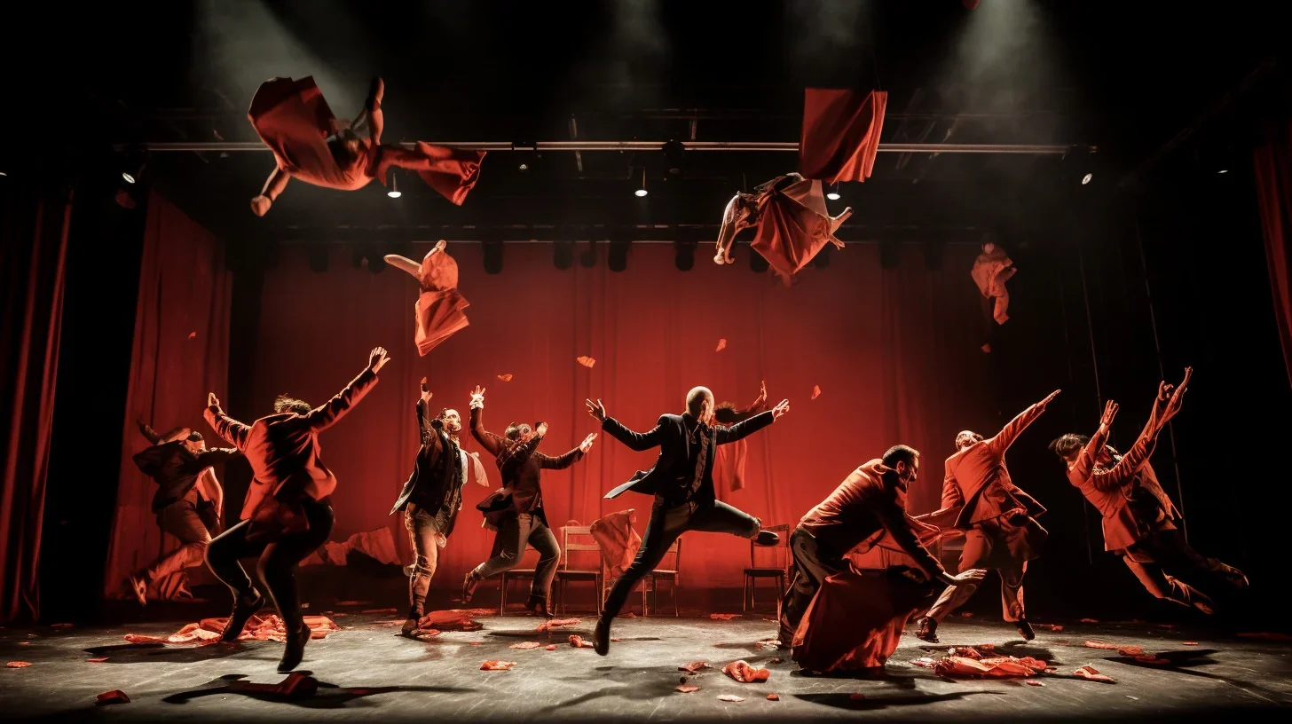 Une image captivante saisissant un grand mouvement dans son apogée, une danse d'énergie et de grâce congelée en plein vol