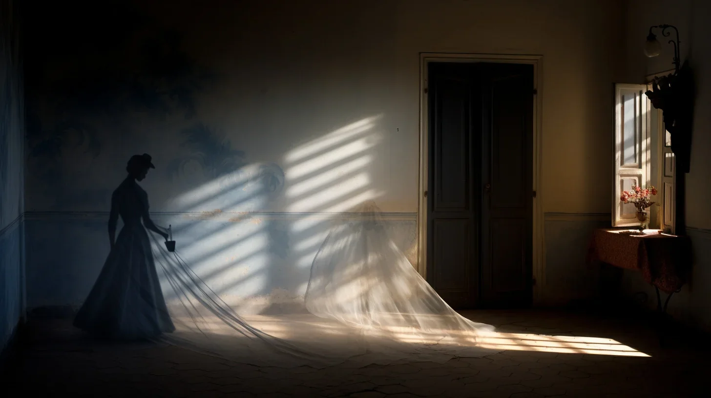 Dans cette photo intitulée "Rayons d'Âme", la lumière pénètre à travers la fenêtre d'une chambre, créant un jeu envoûtant de faisc