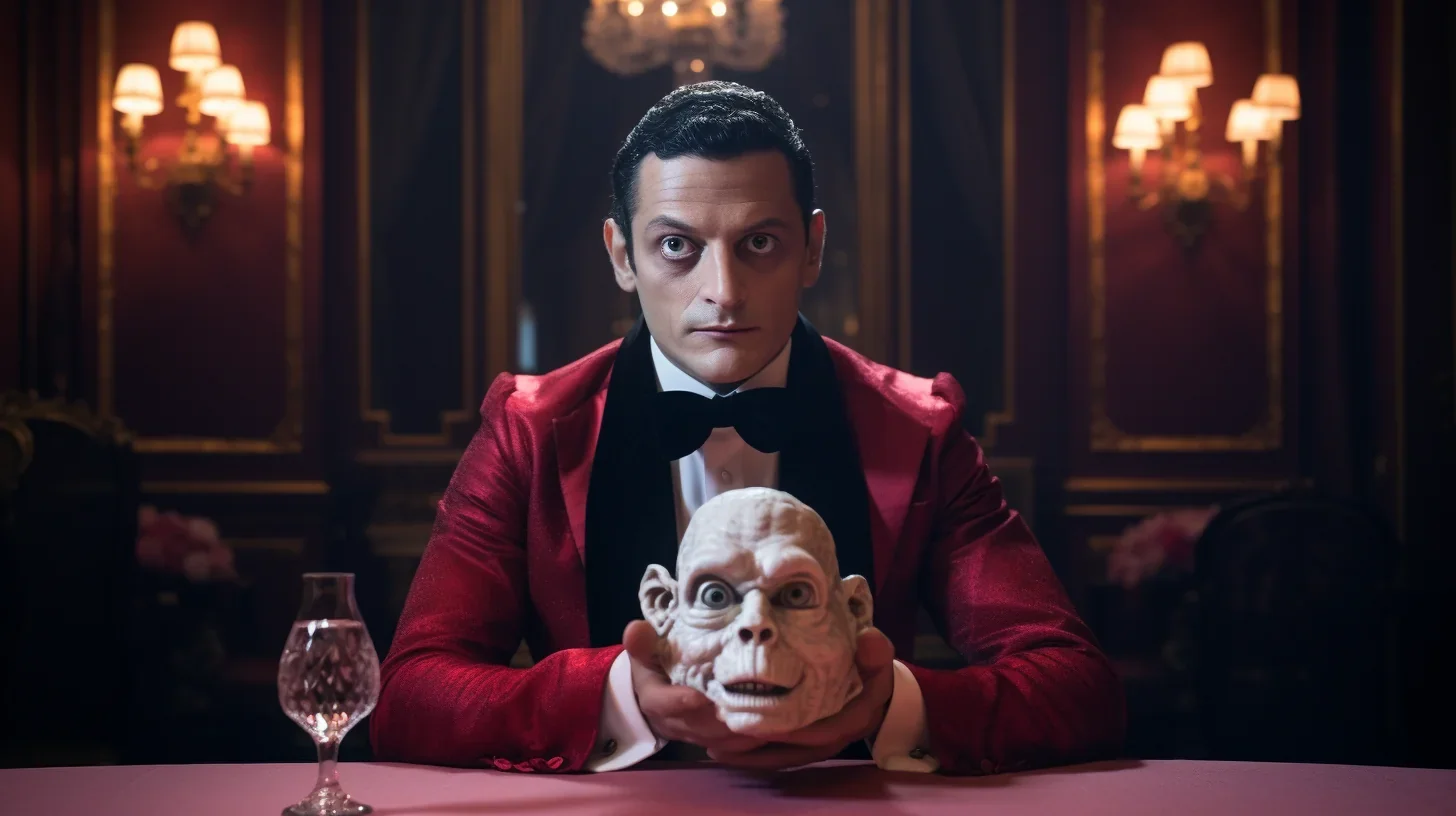 Cette photo capture une scène vibrante d'un spectacle en direct. Les acteurs en pleine action, les lumières brillantes et la mise