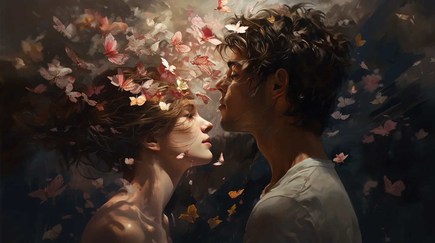 Cette image capture un moment délicat où Philippe, le personnage central de "Les Impro'steurs", est face à une tentation irrésisti