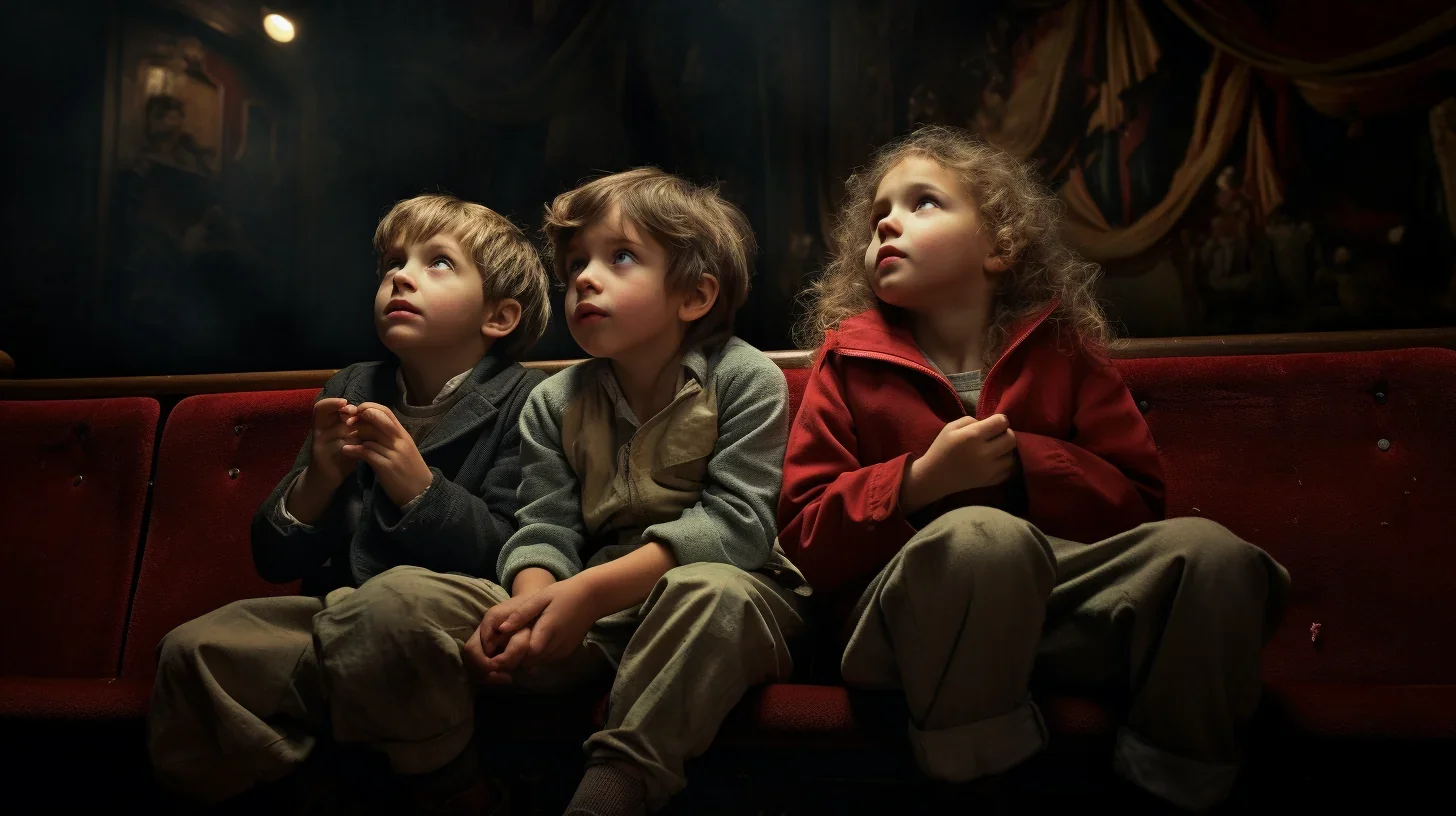 Sous les lumières tamisées des coulisses, cette photo saisit l'instant où un metteur en scène dévoué partage une leçon précieuse a