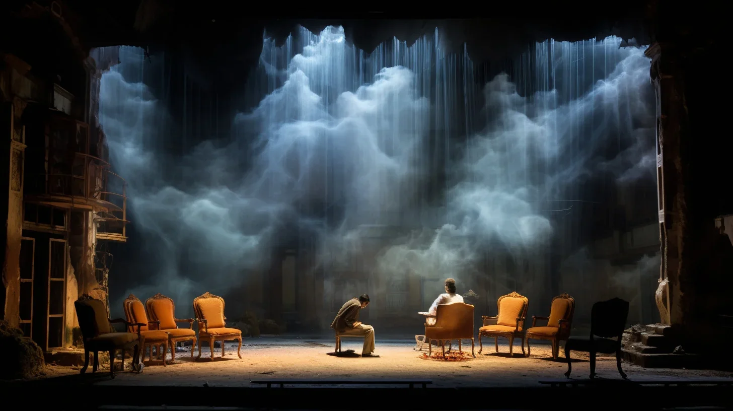 Cette image évoque une scène féérique au sein d'une bibliothèque transformée en un véritable spectacle vivant. Les étagères chargé