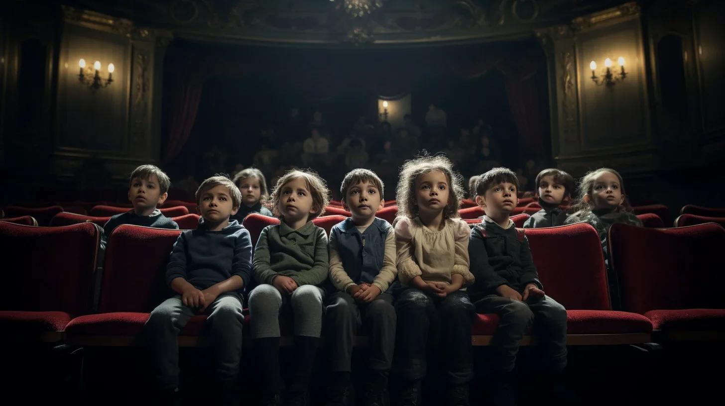 Les enfants prennent d'assaut la scène avec énergie et enthousiasme, révélant leur talent et leur passion pour le théâtre.