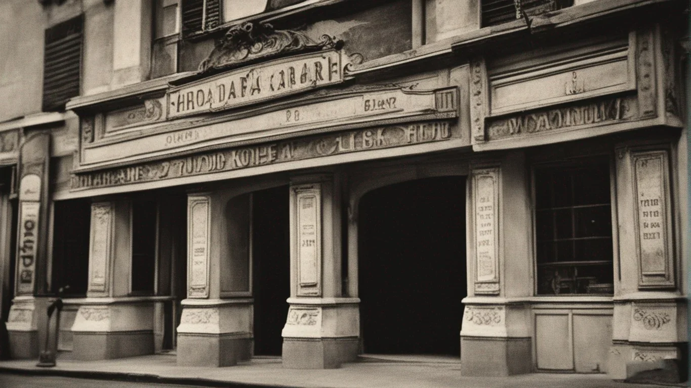 Cette image révèle les traces du temps qui ont laissé leur empreinte sur cet ancien théâtre.