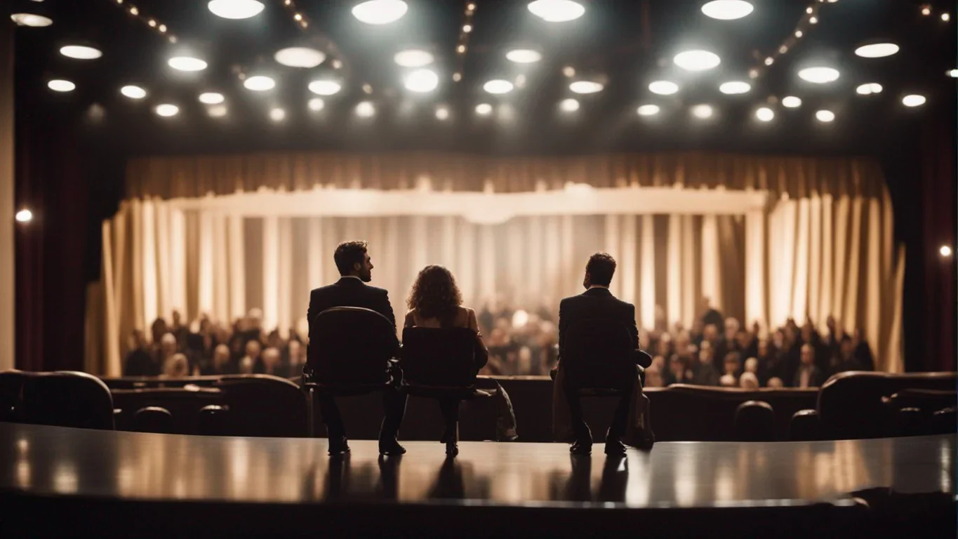 Une incursion passionnante en coulisses lors des répétitions d'une pièce de théâtre. Les acteurs travaillent dur pour peaufiner ch