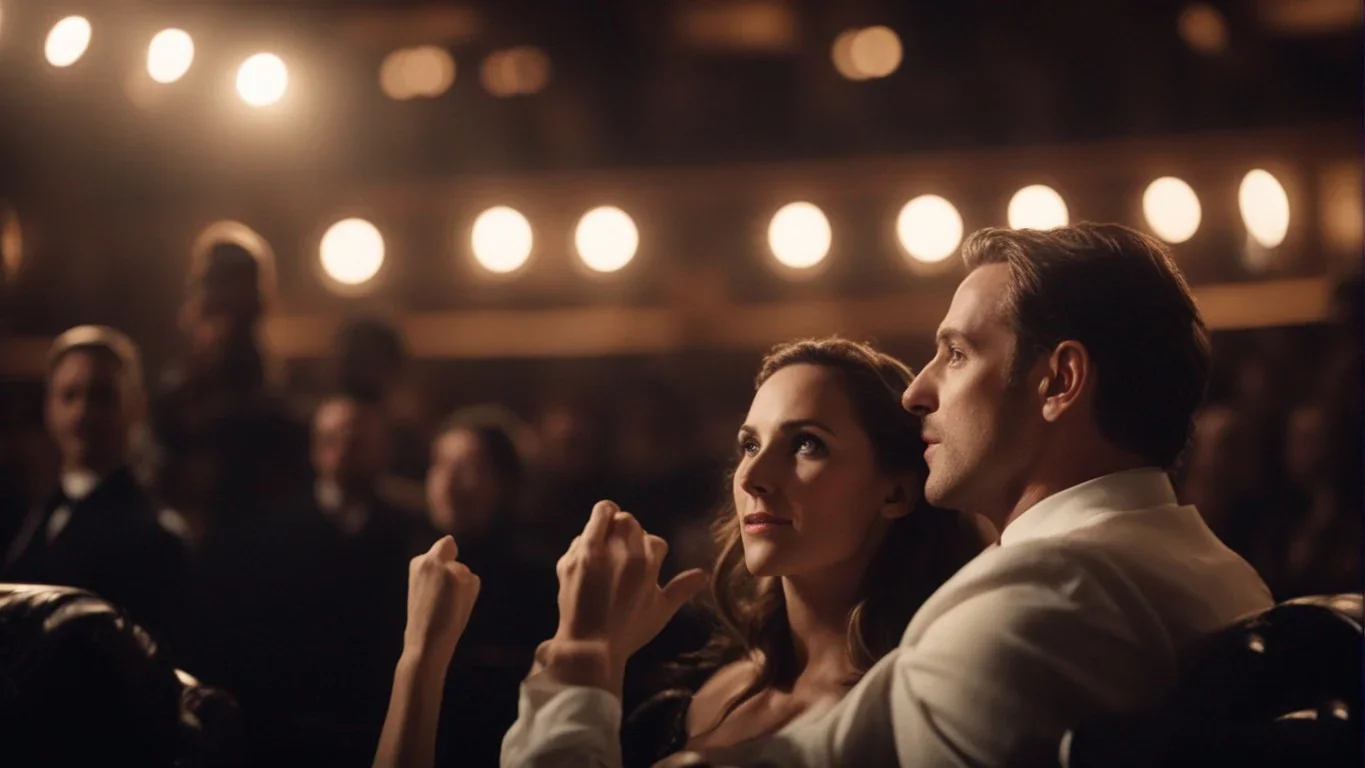 Capturé un de ces moments spéciaux où les dialogues prennent vie sur scène. Chaque mot échangé entre les personnages résonne dans