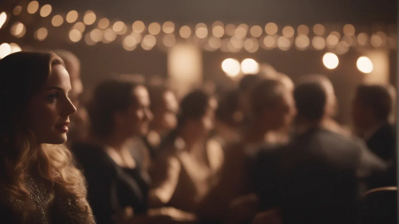 Les projecteurs illuminent chaque expression, chaque geste, créant un tableau vivant de passion et de créativité.