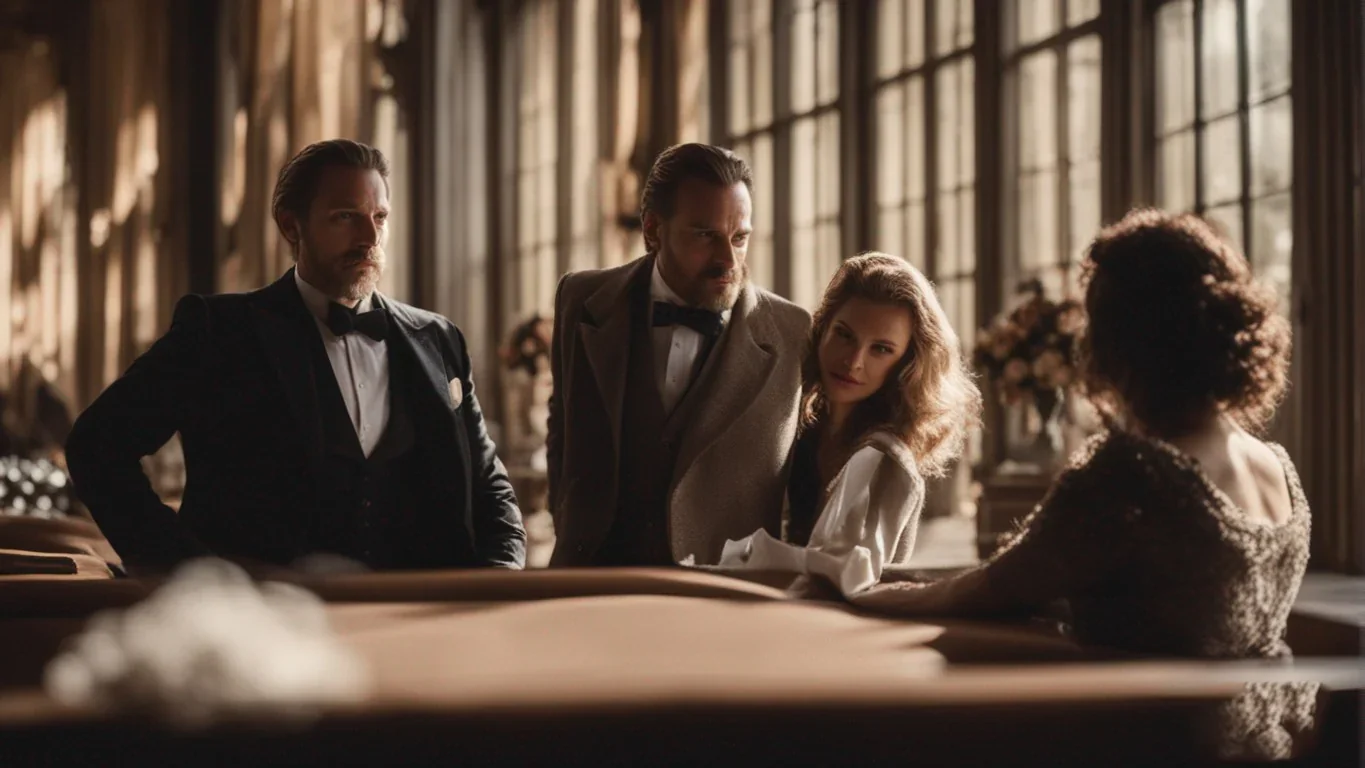 Les acteurs se fondent dans leurs rôles avec une passion palpable, tandis que le suspense atteint son paroxysme. Les regards tendu