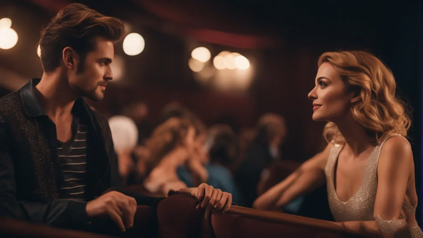 Dans cette photo émouvante, l'essence d'une relation interpersonnelle est saisie avec une beauté poignante. Les regards échangés e