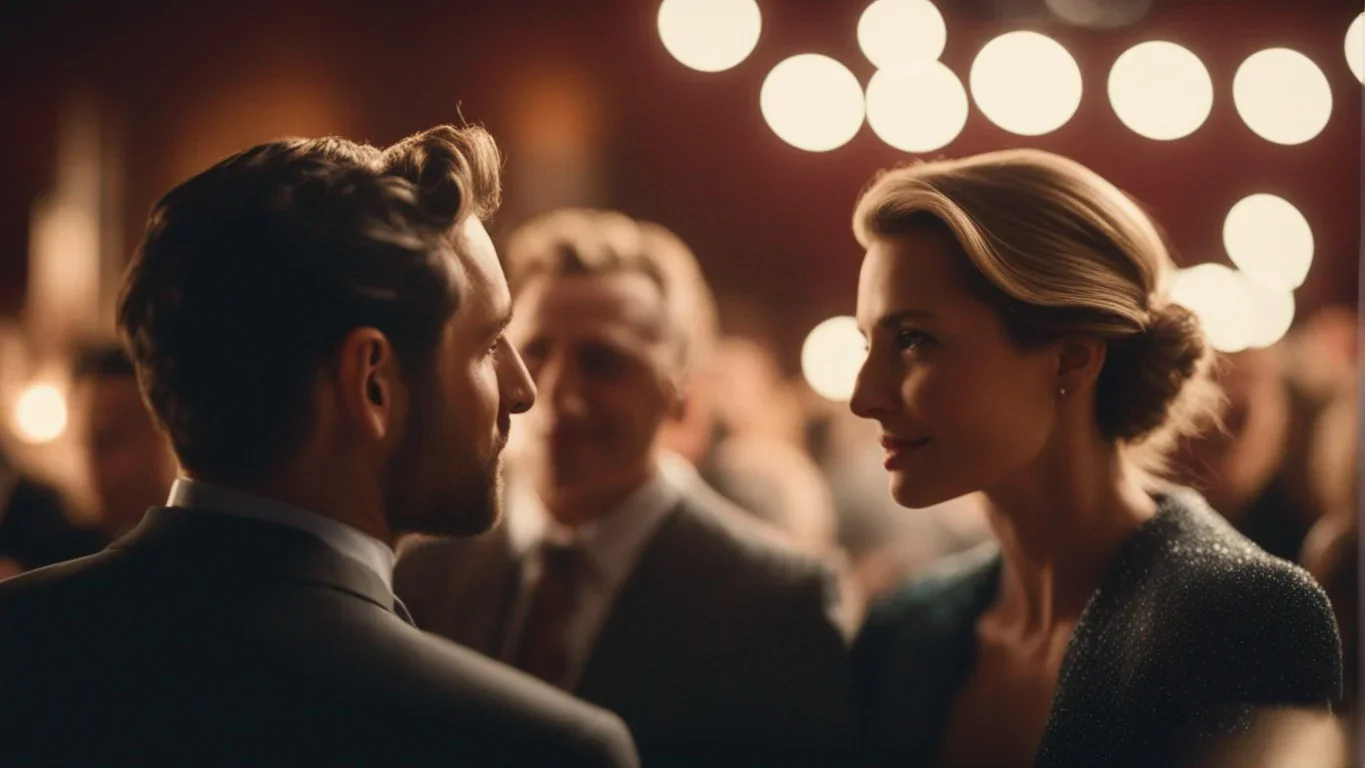 Au cœur de cette image réside une scène de dialogue captivante, où les mots dansent telle une mélodie entre les personnages. Les e