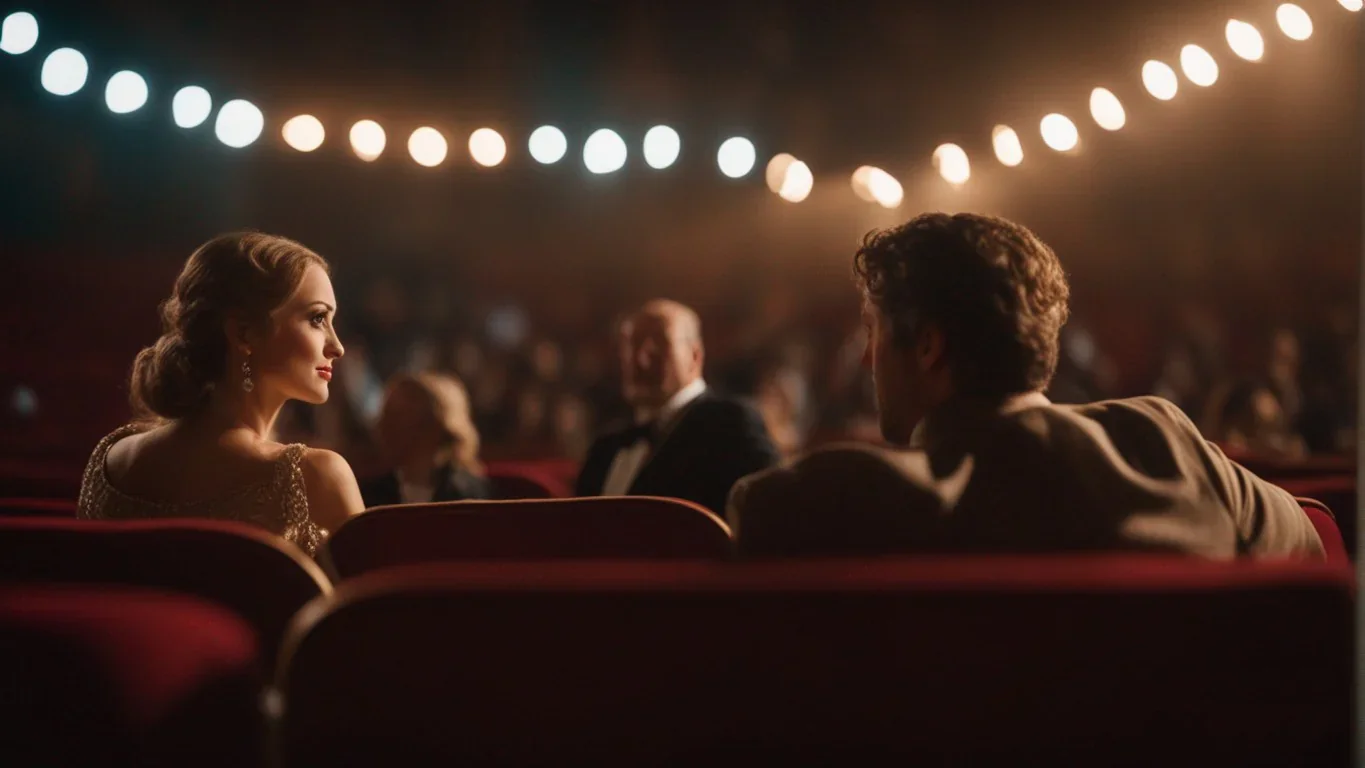 Cette image captivante capture l'intensité d'un dialogue par les regards. Les yeux qui se croisent transmettent des émotions profo