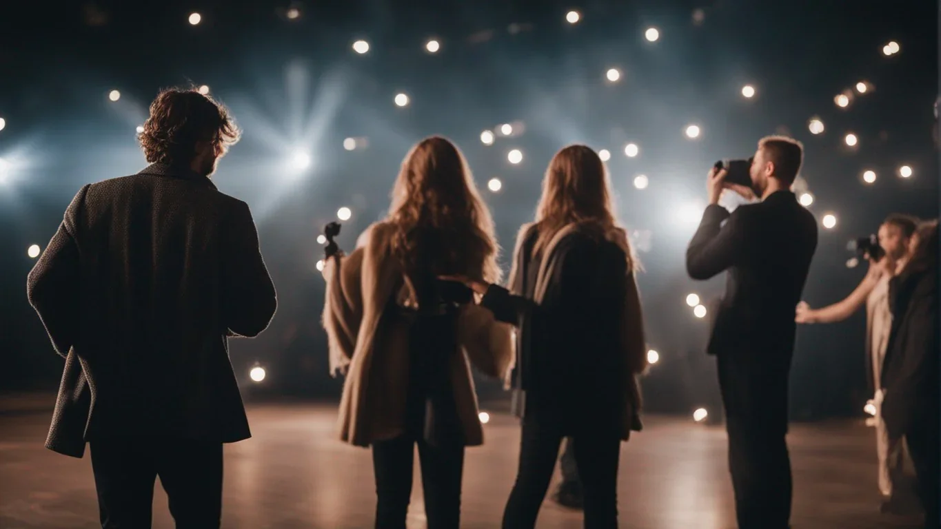 Cette image saisit un moment de transformation artistique alors que les participants se plongent dans un exercice de métamorphose