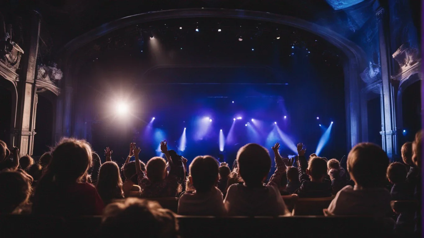 Entrez dans un univers de magie théâtrale où la scène se métamorphose sous les projecteurs éclatants. Les décors soigneusement con