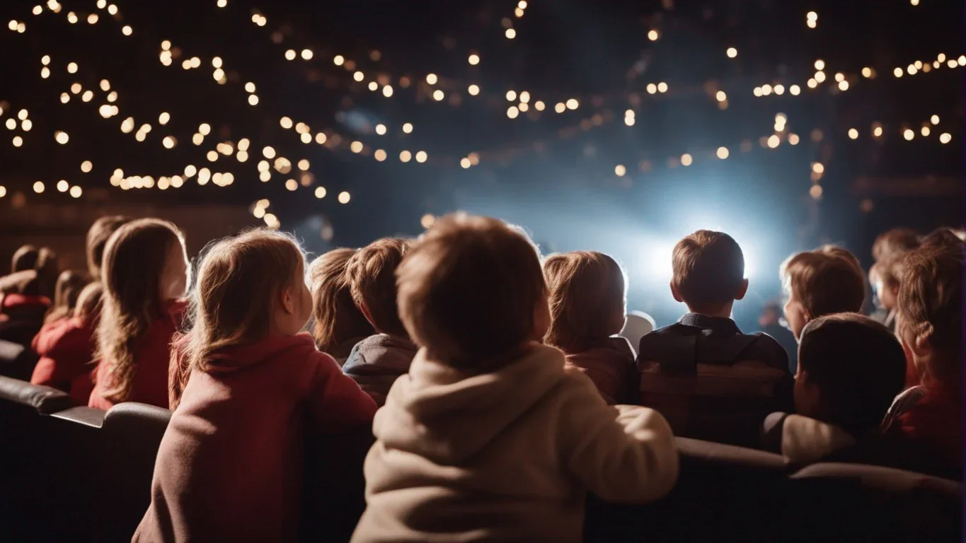 C'est un moment de captivation pure alors que tous les regards des enfants se dirigent vers la scène avec une concentration intens
