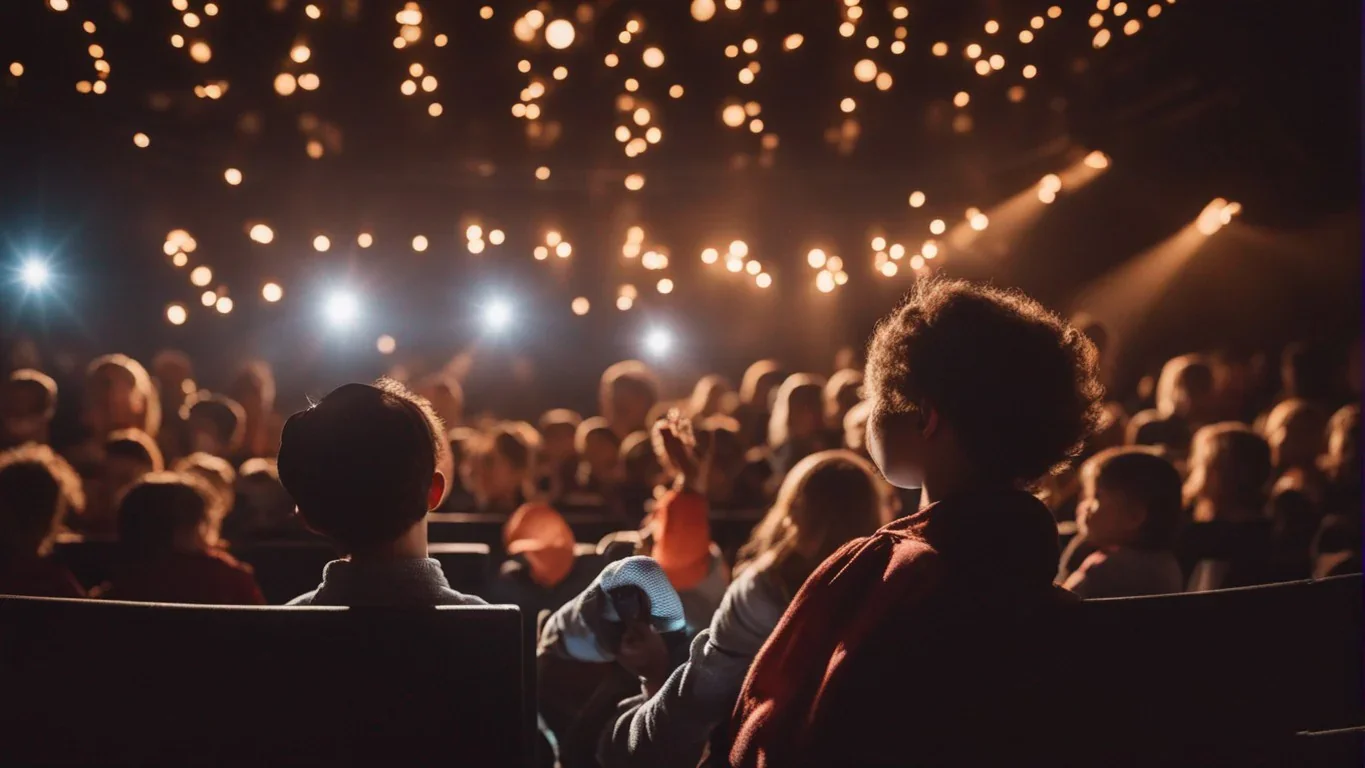 C'est un moment de calme vibrant alors que toute la salle retient son souffle, les yeux rivés sur la saynète qui se déroule devant