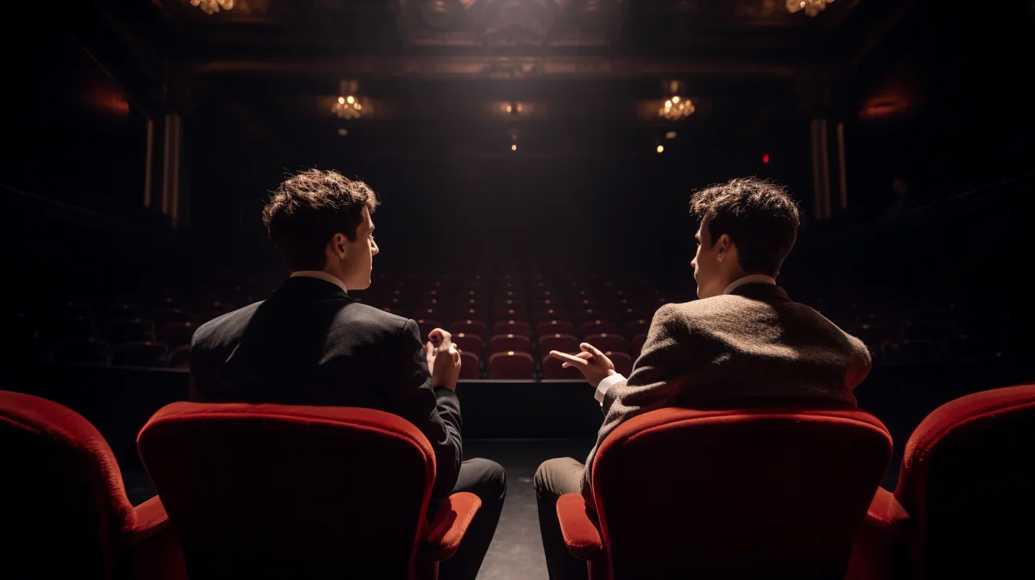 Une séance de travail intense alors que le metteur en scène et son fidèle assistant donnent vie à leur vision artistique. Une coll