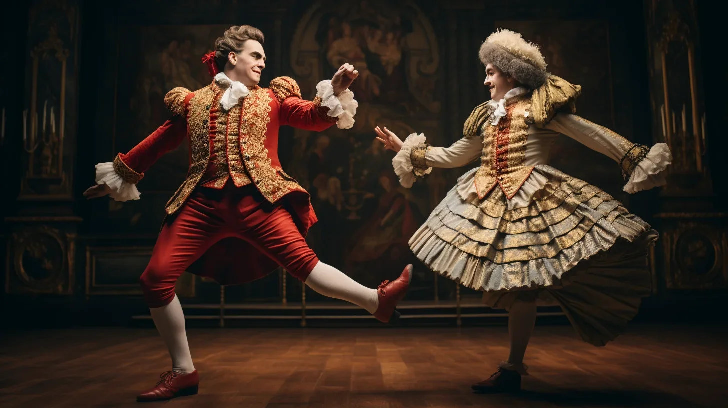 Cette image saisissante capture un moment de complicité et d'allégresse alors que deux amis dansent ensemble. Leurs visages rayonn