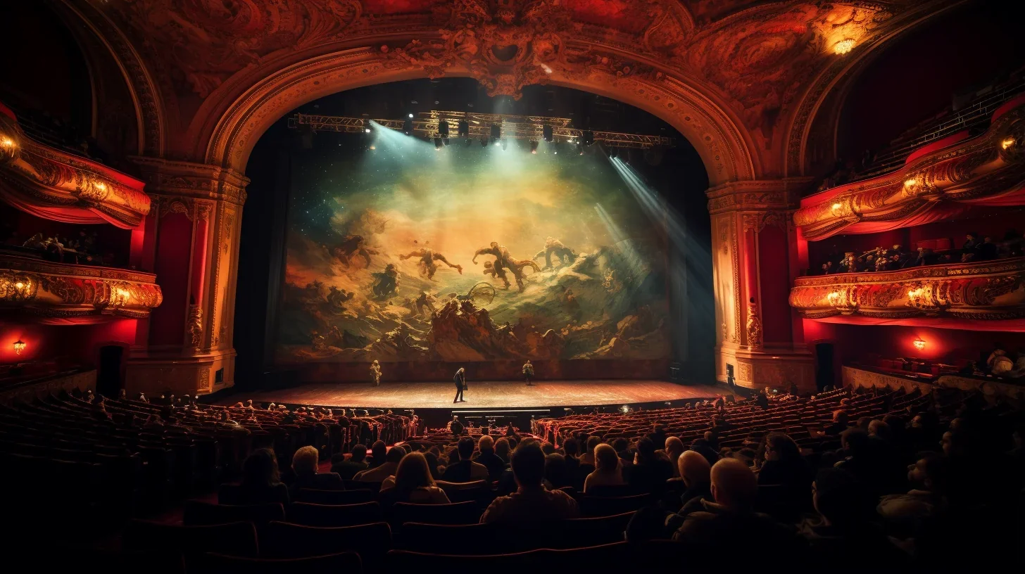 Ce moment captivant sur scène, entouré de décors somptueux, a donné vie à un monologue inoubliable. L'acteur a transporté le publi