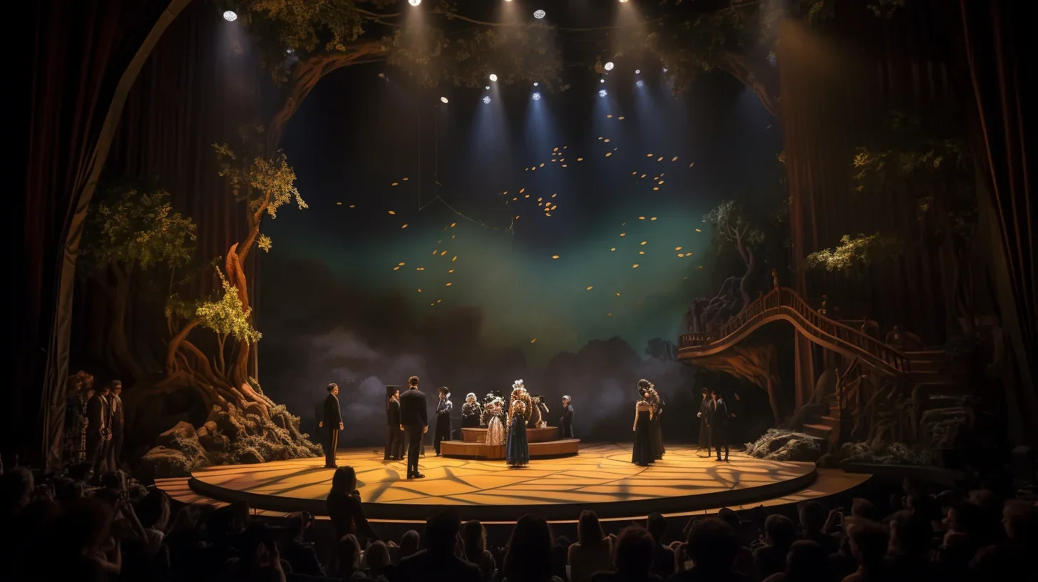 Cette scène du spectacle était tout simplement merveilleuse. Les lumières, les costumes, et les artistes ont créé une magie qui a