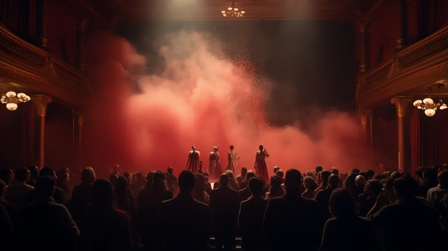 Les acteurs et l'équipe se préparent intensément lors de la répétition générale, peaufinant chaque détail pour une performance mém