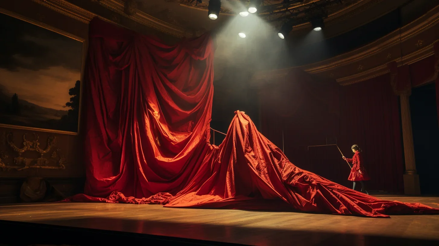 L'art subtil de la scénographie en pleine action, transformant une simple scène en un univers fantastique où l'histoire prend vie