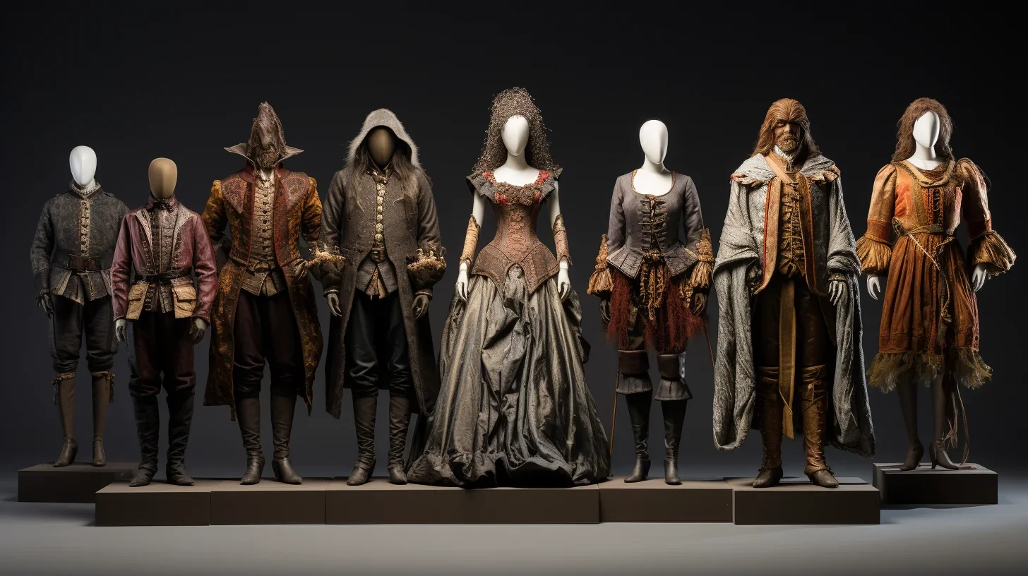 Ces costumes exquis capturent la mode et l'élégance d'une époque révolue. Chaque tenue est une œuvre d'art, alliant style et histo
