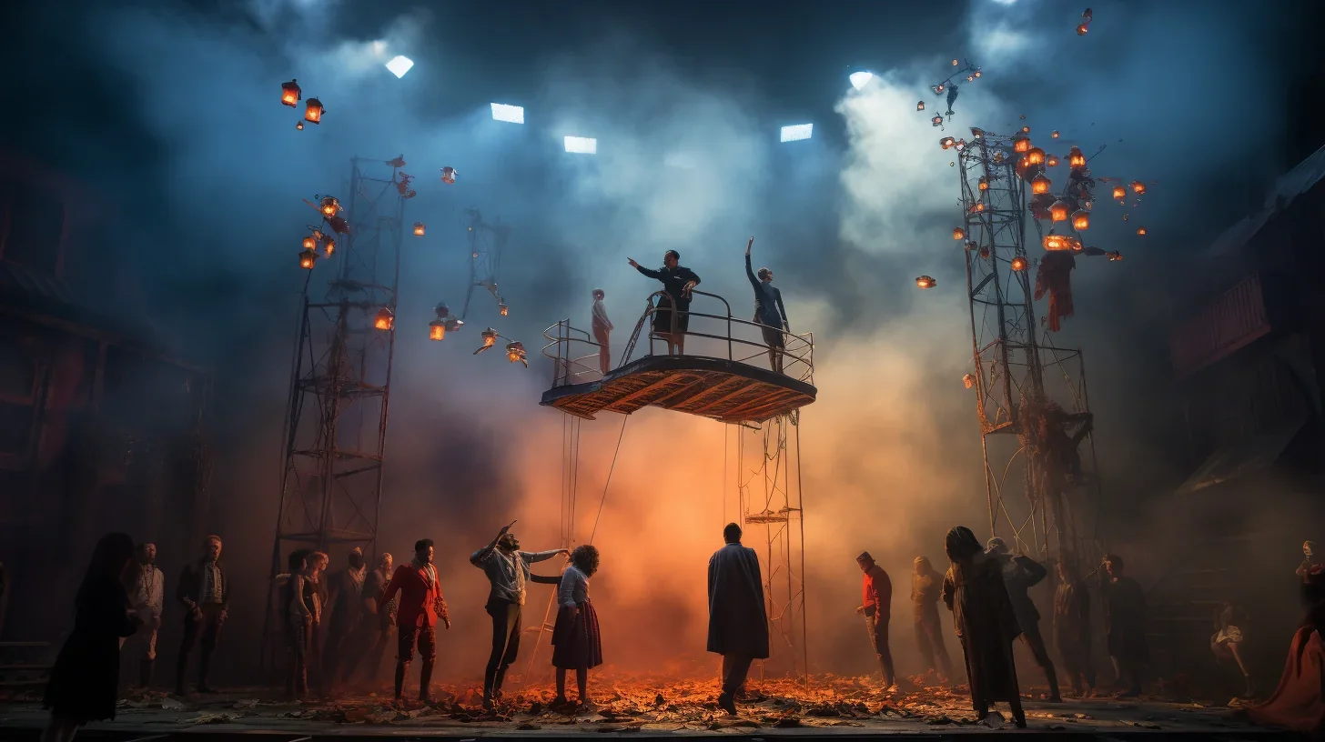 Explorez l'harmonie entre l'esthétique moderne et l'expression artistique. Ce décor captivant incarne l'évolution de l'art scéniqu