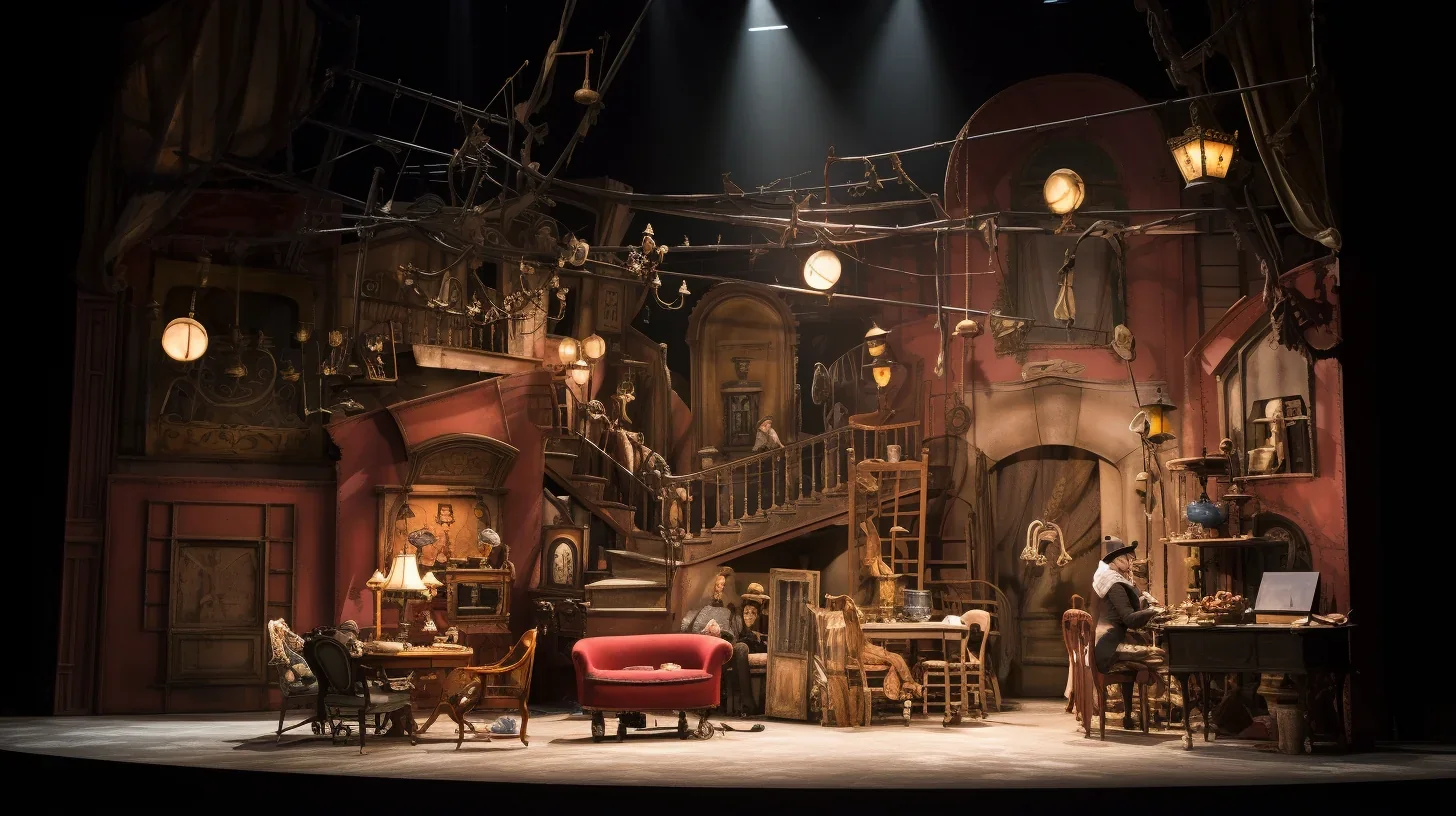 Explorez ce décor artistique où les éléments se fondent harmonieusement, créant une scène à l'esthétique unique. L'art de la fusio