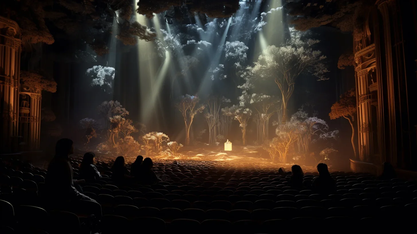 Cette image saisissante capture la pure magie de la lumière. Les jeux de lumière et d'ombres créent une ambiance mystérieuse, tran