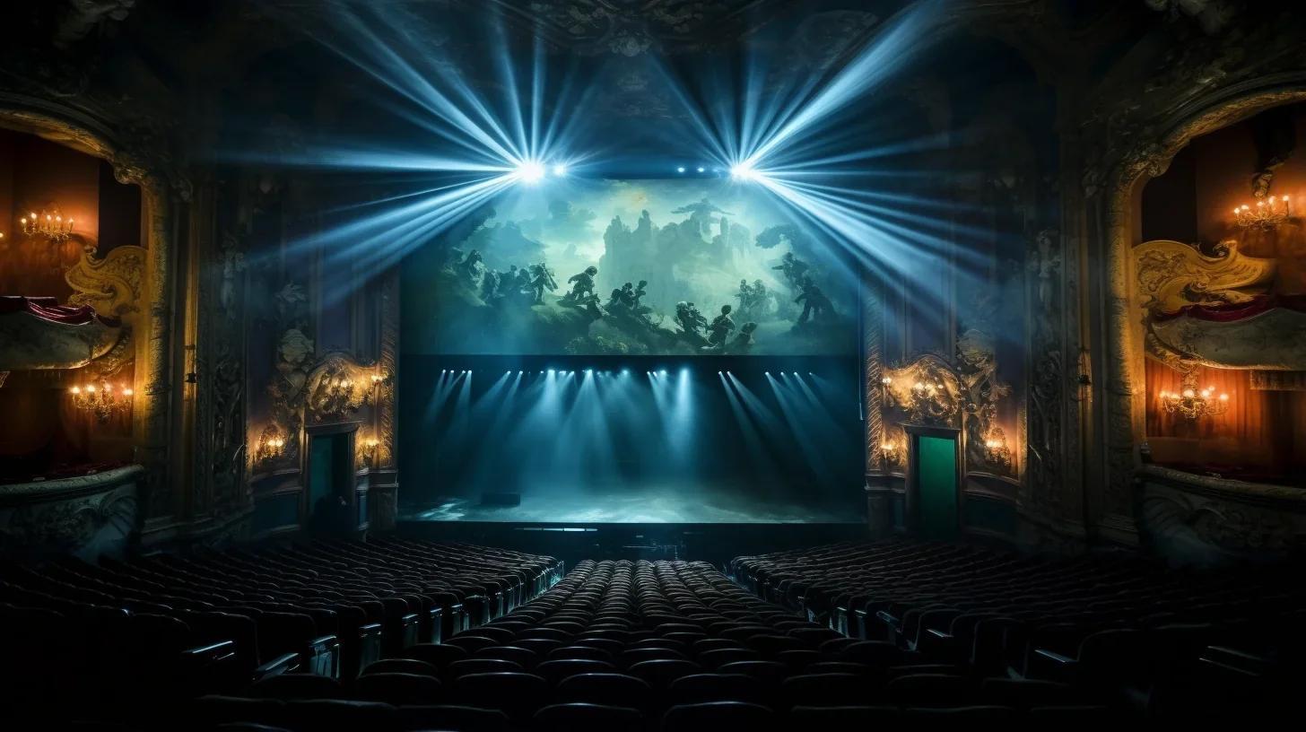 Cette image saisissante nous rappelle que le théâtre est bien plus qu'une simple scène. C'est l'harmonie parfaite entre la lumière