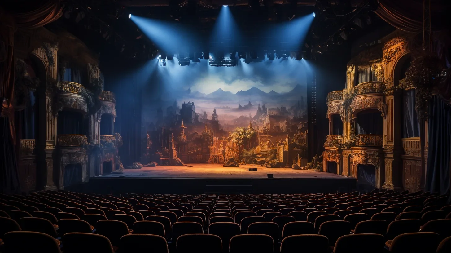 Un instant avant le lever de rideau, l'effervescence règne en coulisses. Les acteurs se préparent, les costumes sont ajustés, et l