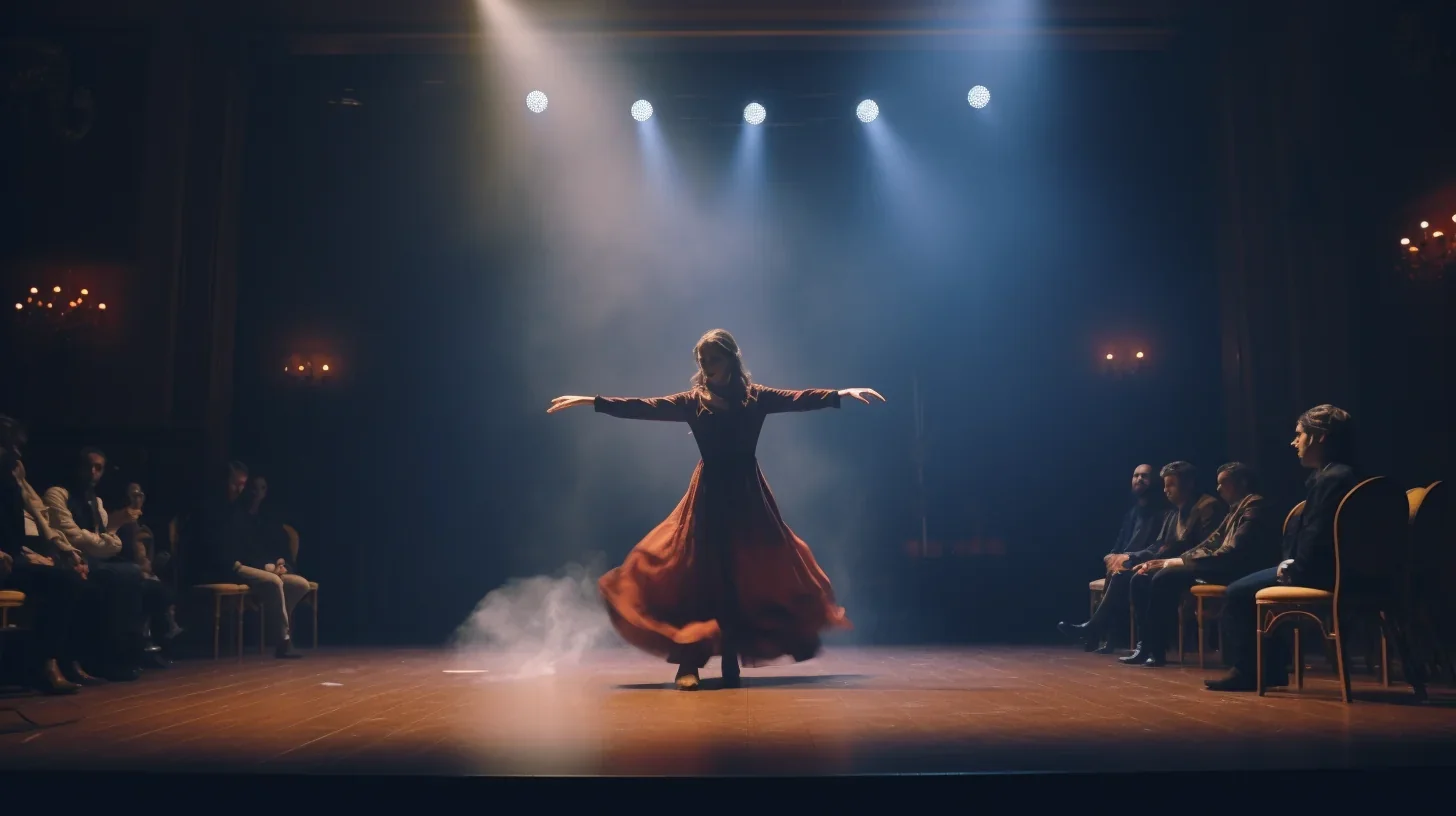 Sous les projecteurs, nous fusionnons la danse avec le théâtre, créant une symphonie visuelle et émotionnelle. L'expression corpor
