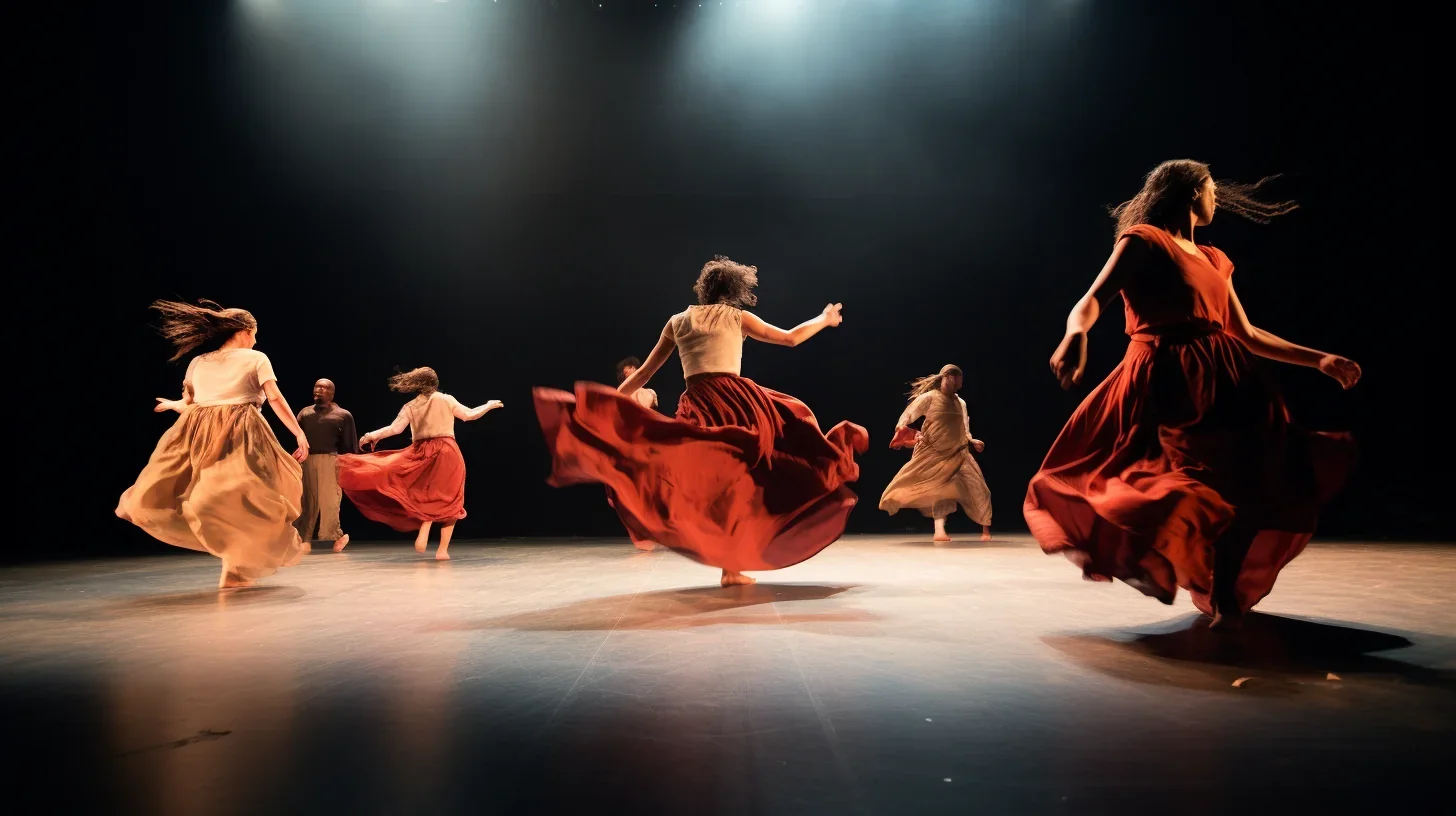 Nous nous lançons dans un exercice d'improvisation en mouvement, où chaque geste et chaque pas deviennent des mots dans notre hist