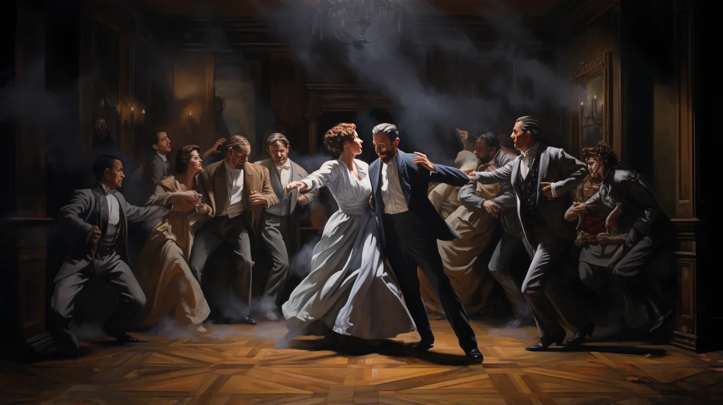 Dans cette photo, plongez au cœur de la magie du théâtre. Un moment captivant d'une scène du spectacle d'un atelier de théâtre où