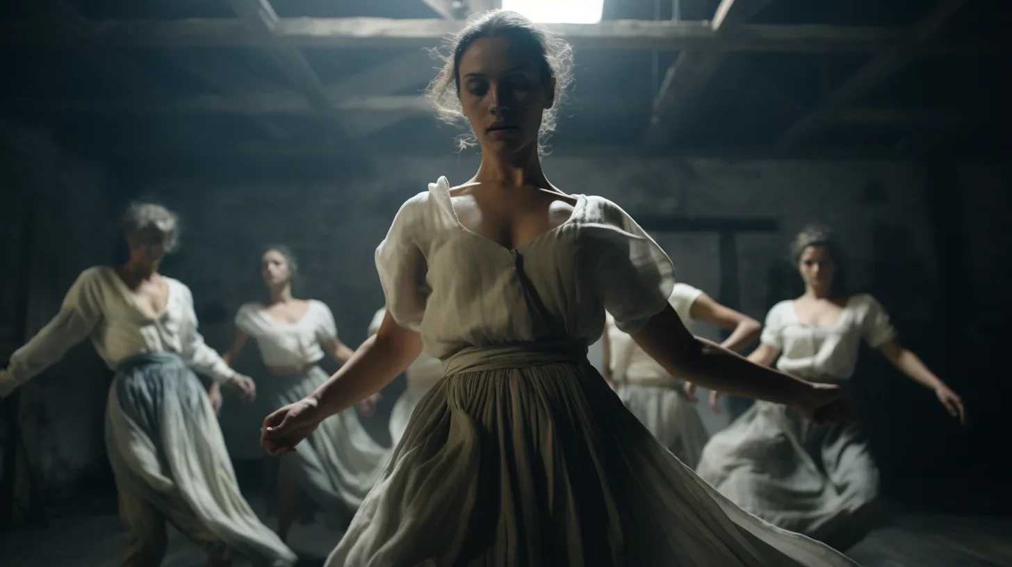 Dans cette photo, découvrez l'harmonie parfaite entre la musique et le mouvement. Les jeunes filles s'engagent pleinement dans leu