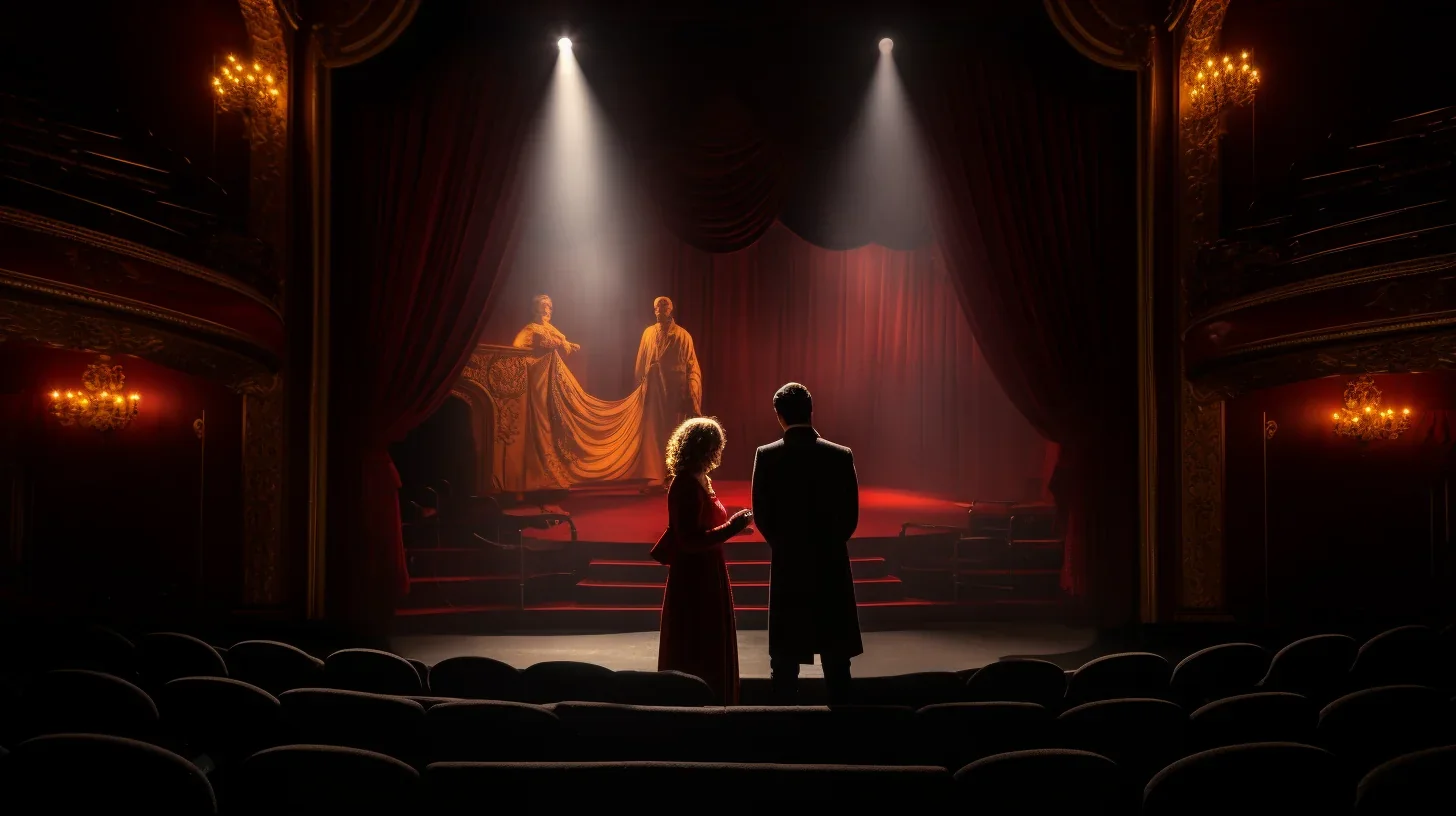 Une scène intrigante où deux acteurs dialoguent tout en communiquant des émotions profondes à travers leurs sous-textes. Cette per