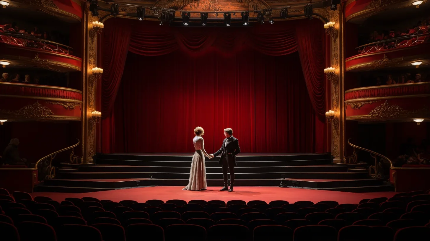 Un acteur talentueux brille sur scène dans une performance de dialogue exceptionnelle. Sa maîtrise de l'art de l'acteur captive le