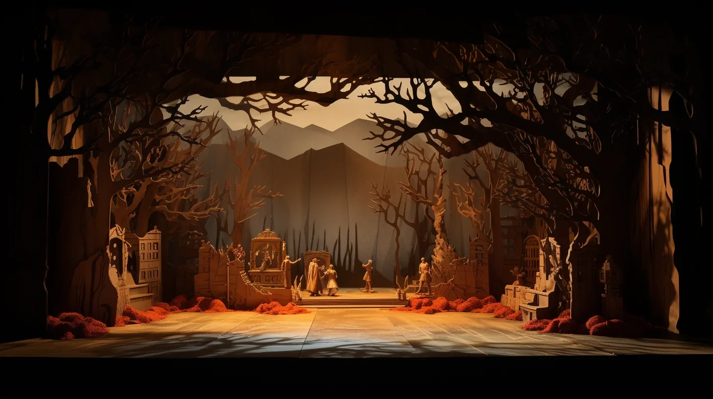 Scène dynamique pendant le spectacle