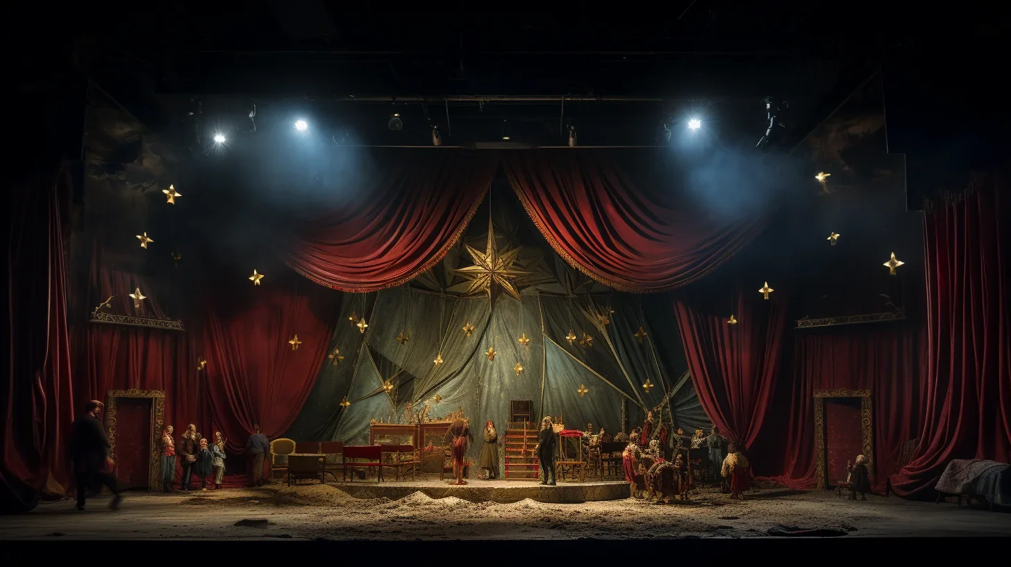 Image du décor scénique coloré